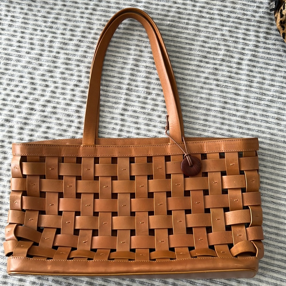 The Sak woven leather handbag